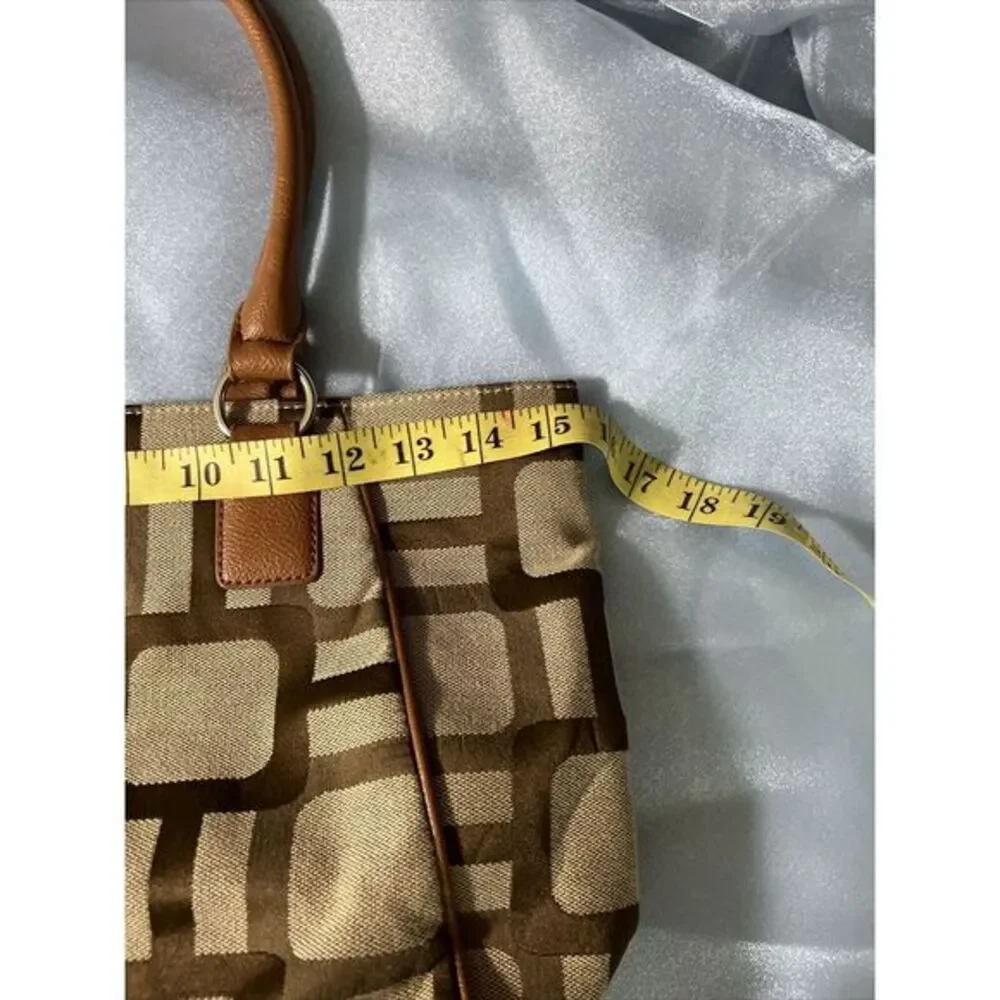 Nine West Handbag Tote Handbag Purse‎ Beige and Brown Design